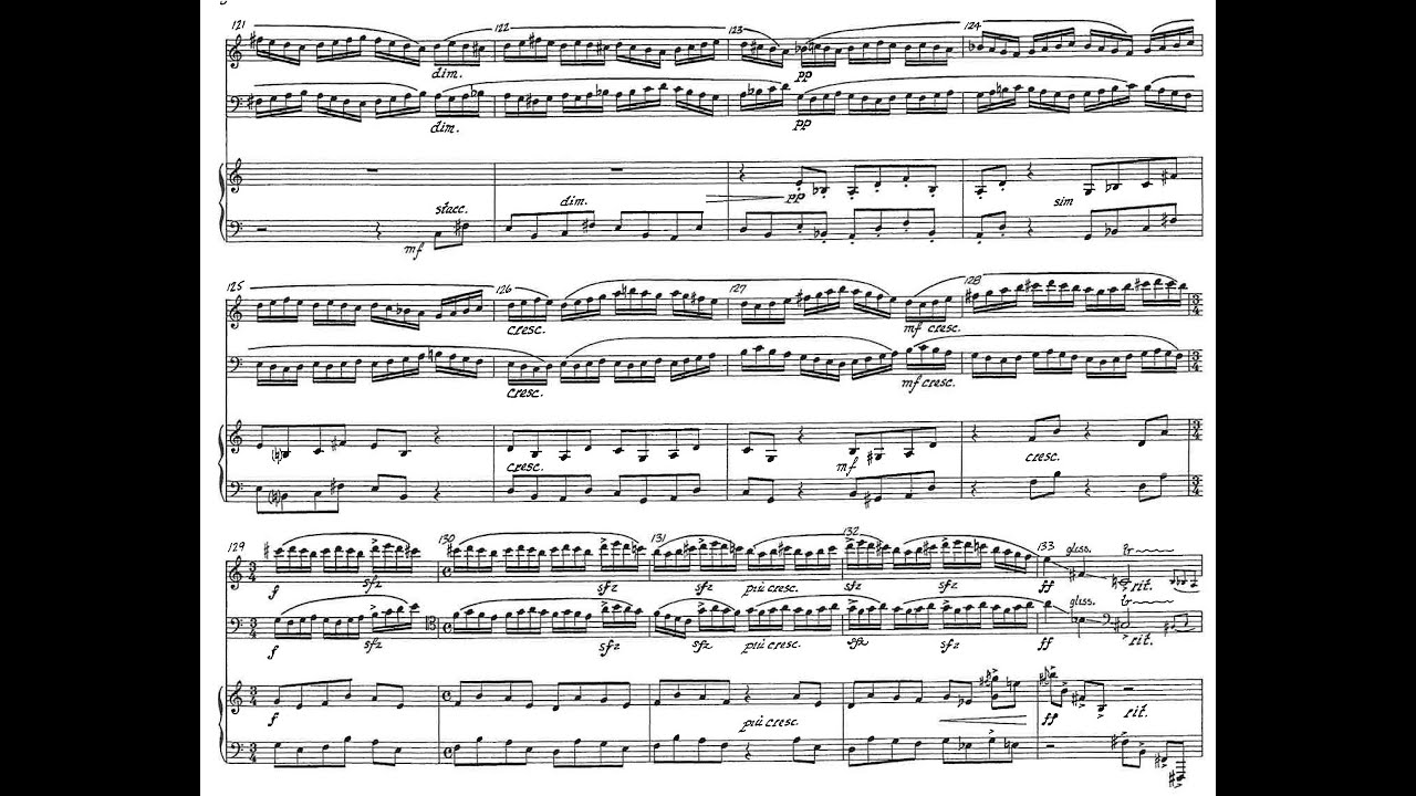 Leonard Bernstein - Trio for Violin, Cello and Piano (1937) [Score-Video]