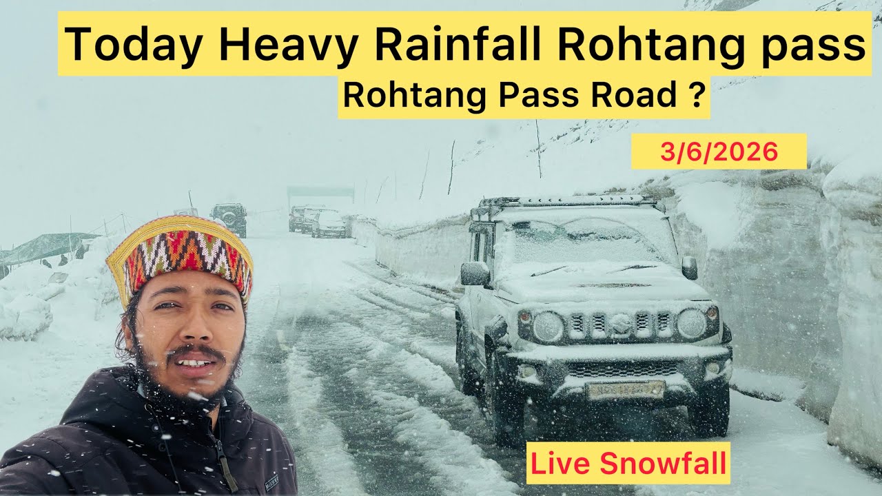 Rohtang pass Snowfall || Manali To Rohtang pass Ka Suhana Safar || Snowfall Manali || 