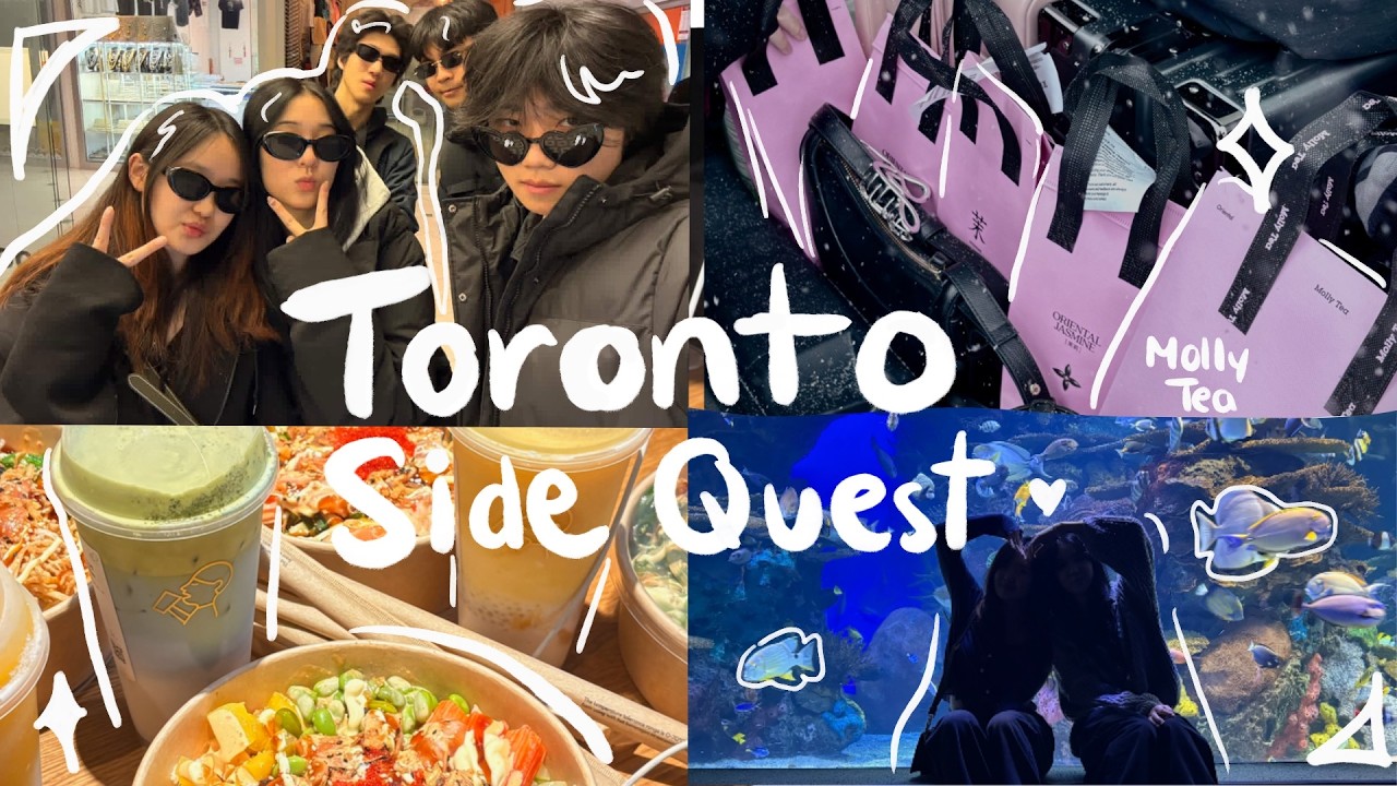 Toronto Side quest ft: molly tea, food, shopping, ice skating