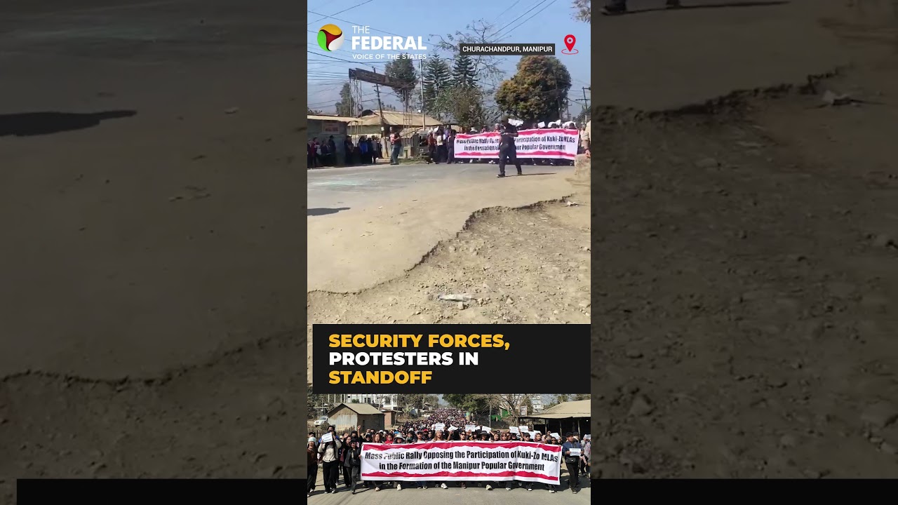Kuki protest turns violent in Manipur, clashes with security forces | #shorts
