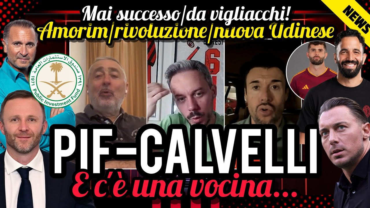 💣PIF-CALVELLI😱AMORIM🙏C'&Egrave; UNA VOCINA👿DA VIGLIACCHI😡UMILIANTE📣RIVOLUZIONE👎TRUFFA❌PULISIC🫣NUOVA UDINESE