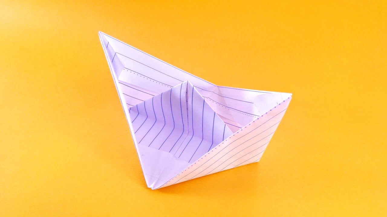 How To Make Paper Boat that Floats on Water | Easy Step by Step for Kids [ORIGAMI] Part 1