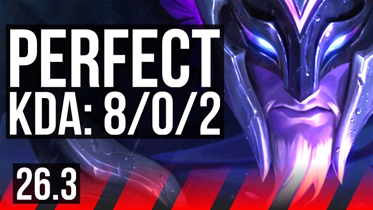 PANTHEON vs DARIUS (TOP) | Perfect KDA: 8/0/2 | KR Diamond | 26.3