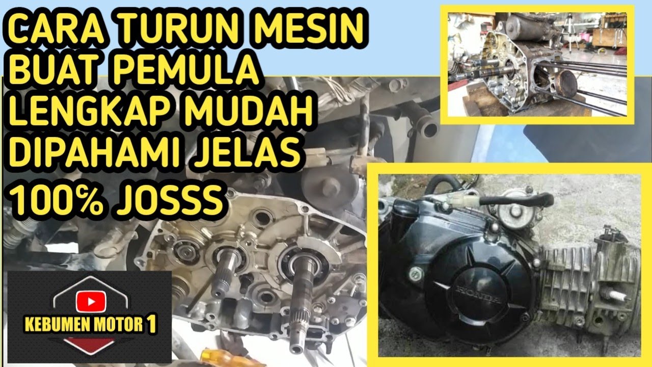 cara bongkar mesin motor #1