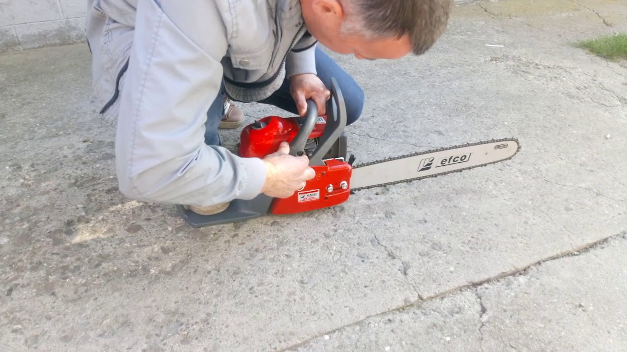 Efco mt 5200 заводим новую бензопилу