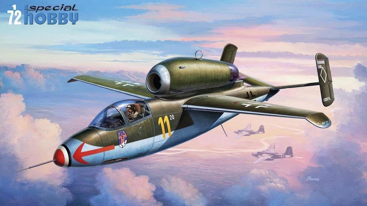 Full video build Heinkel He 162 Spatz + Arado E377a Revell