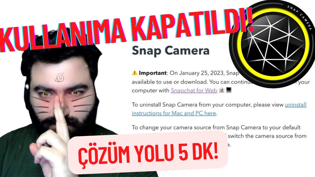SNAP CAMERA KAPATILDI! Nasıl Kullanmaya devam edebiliriz? - Hap Bilgiler - (2023) #snapcamera