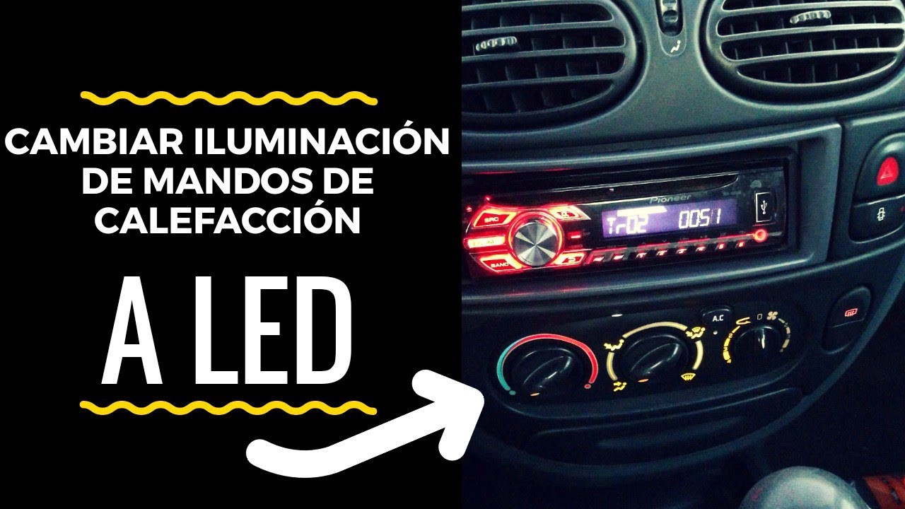 COMO PONER LED AL CONTROL DEL CLIMA + Reparar Luz de Techo | Renault Megane