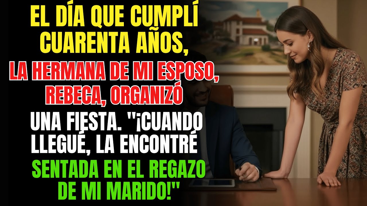 El día que cumplí cuarenta años, la hermana de mi esposo, Rebeca, organizó una fiesta sorpresa y...