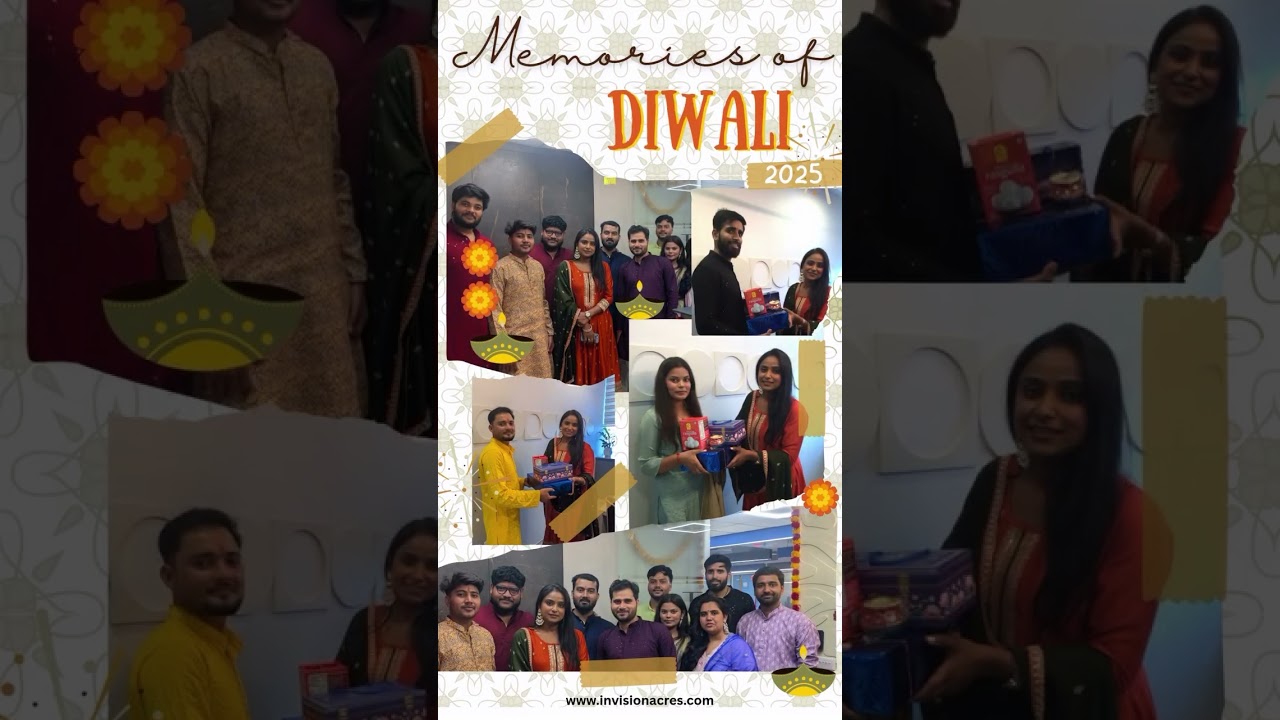 Diwali Office CELEBRATION! 🎉 | Invisionacres Work Family Goes Full Festive Mode