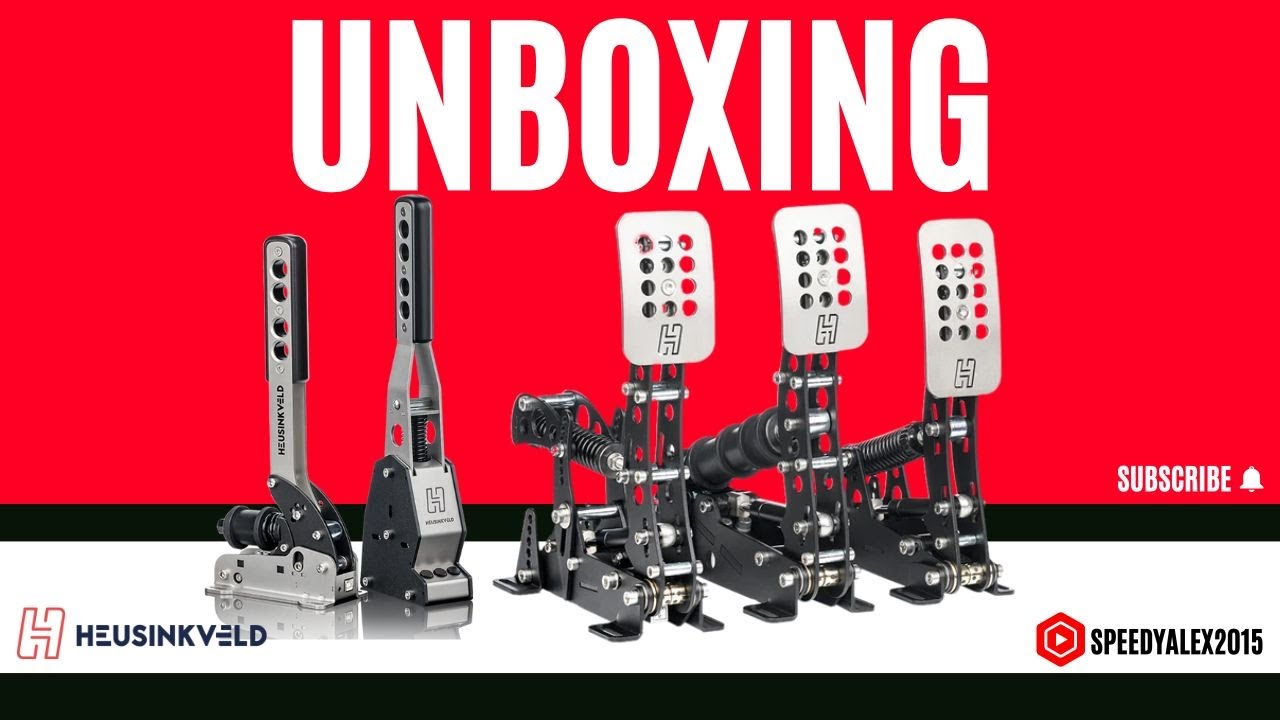 Unboxing SIM heusinkveld pedal set, magshift and handbrake