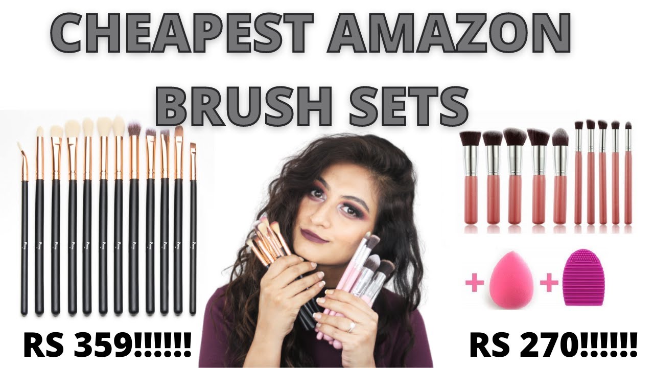 CHEAPEST MAKEUP BRUSHES on Amazon India  | MY FAV AMAZON MAKEUP BRUSHES INDIA