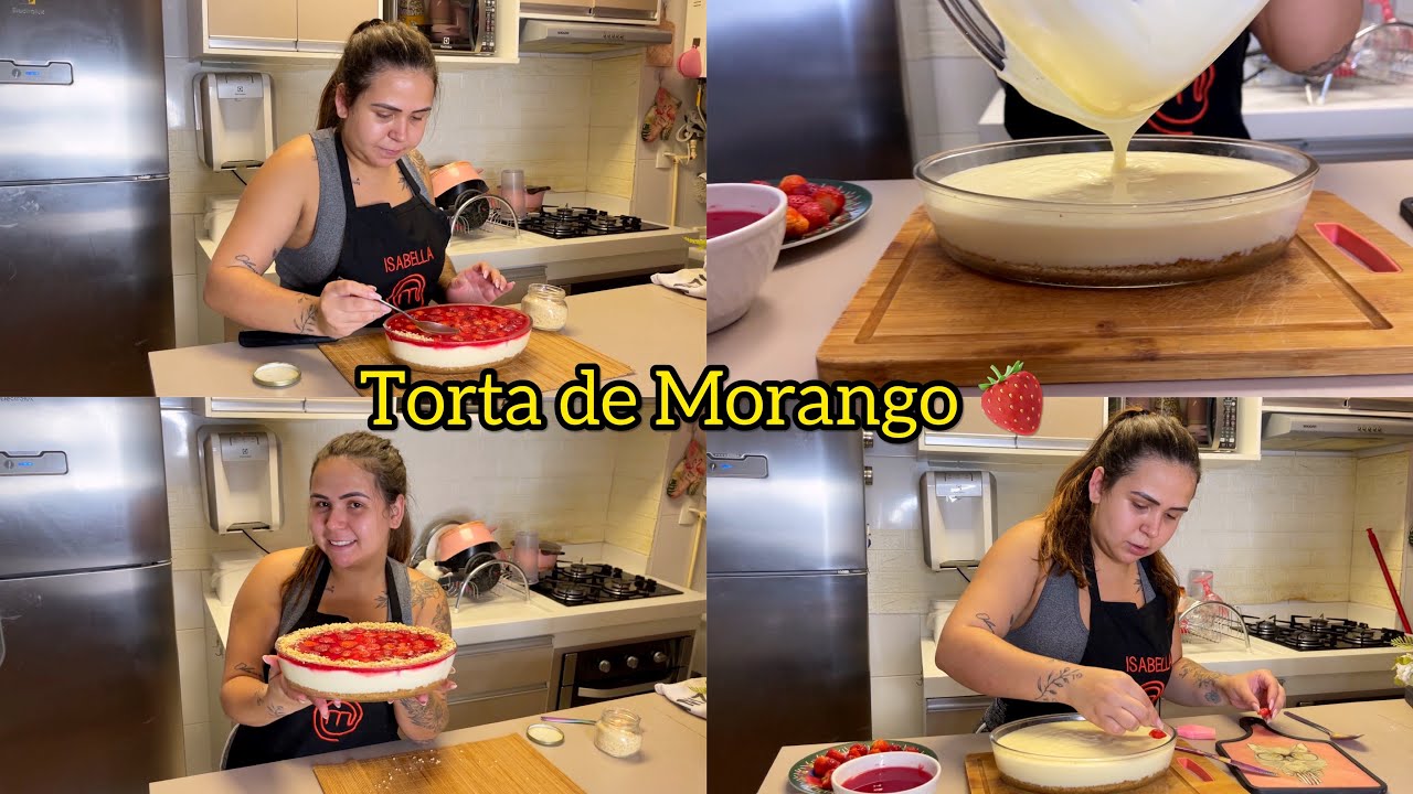 FIZ TORTA DE MORANGO | BELLA NA COZINHA