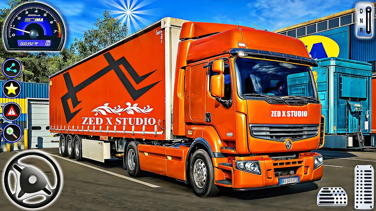 US Real Truck Driving Games 3D - City Cargo Delivery Truck Simulator | Android Gameplay
