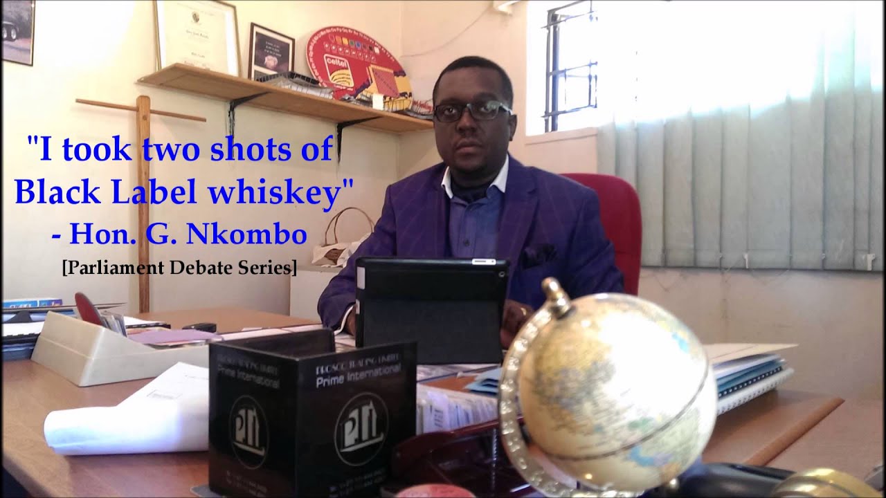 I took two shots of Black Label whiskey - Hon  G  Nkombo