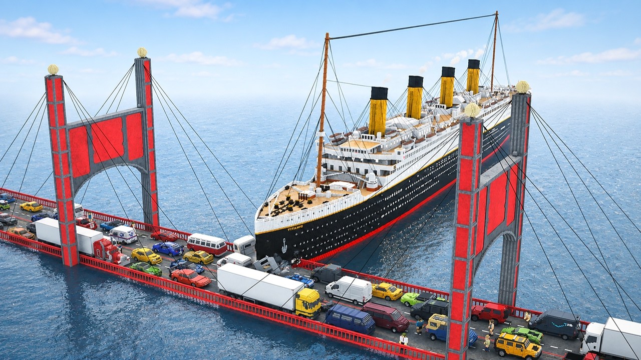 Ships vs Flooded Bridge - Which Ships Sink? | Teardown Physics