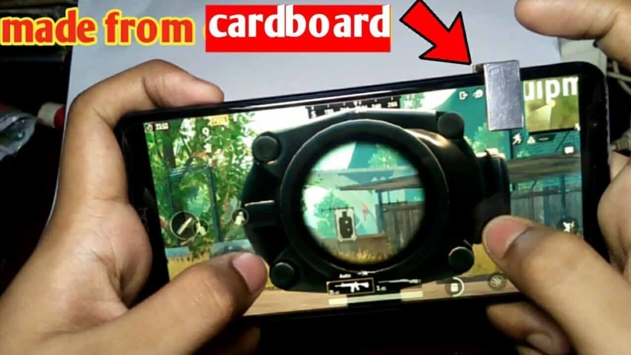 How To Make Fire Button / L1 R1 Button For PUBG Mobile,ROS And Fortnite!DIY Cardboard l1r1 buttons