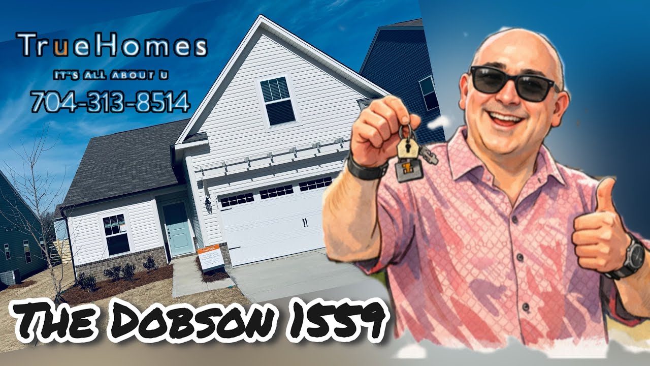True Homes Tours | The Dobson 1559 Ranch Floor Plan | Charlotte Area New Construction
