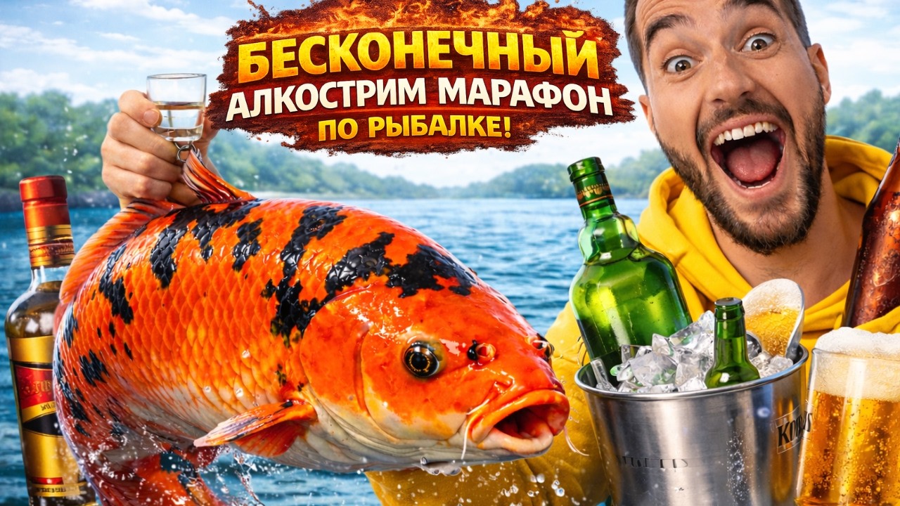 🔴 БЕСКОНЕЧНЫЙ АЛКО-МАРАФОН РР4! РУССКАЯ РЫБАЛКА 4 МЕДНОЕ