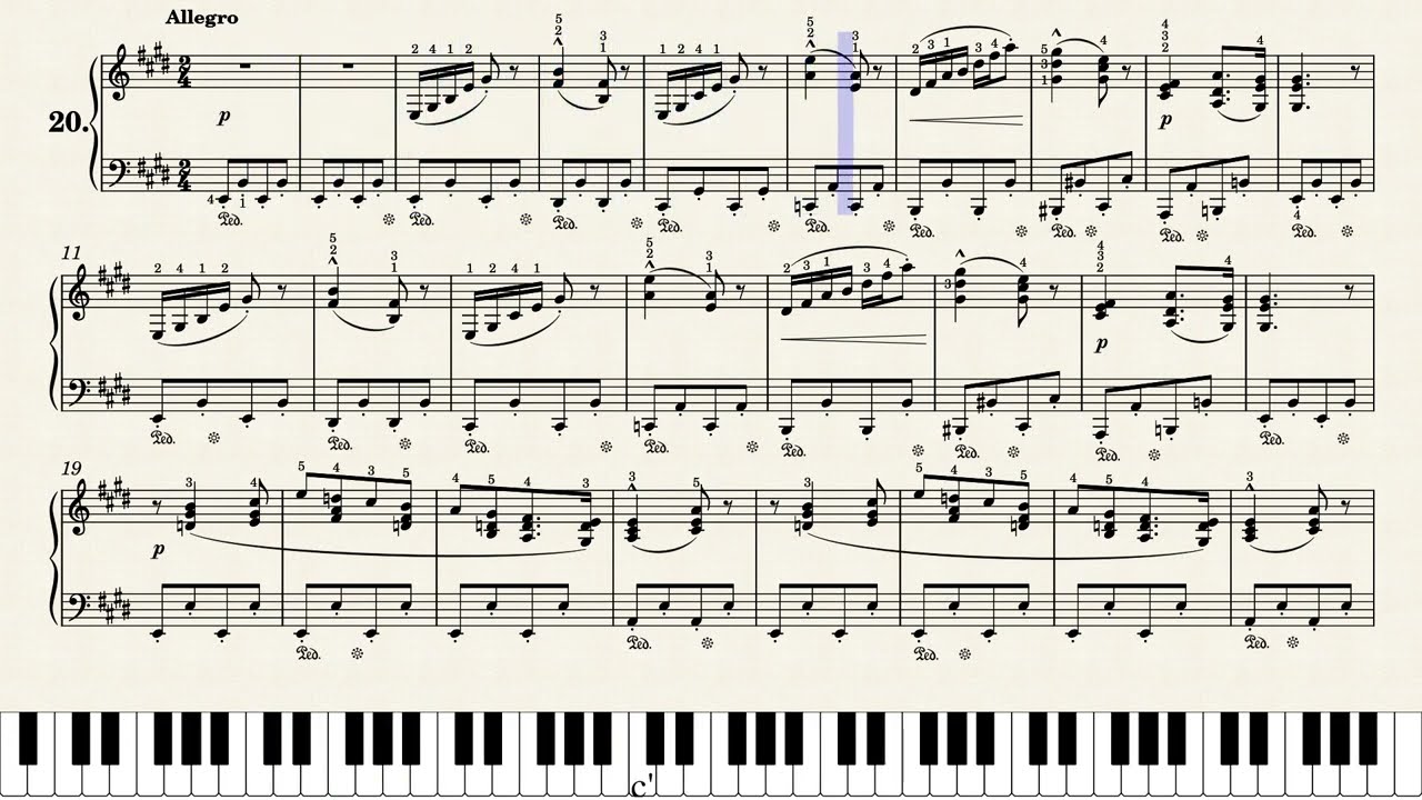 헬러 Op.45 No.20 | Stephen Heller - Op.45 No.20
