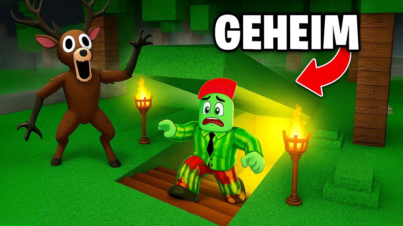 Job Bouwt Ondergrondse Basis In 99 Nachten In Het Bos... In Roblox!
