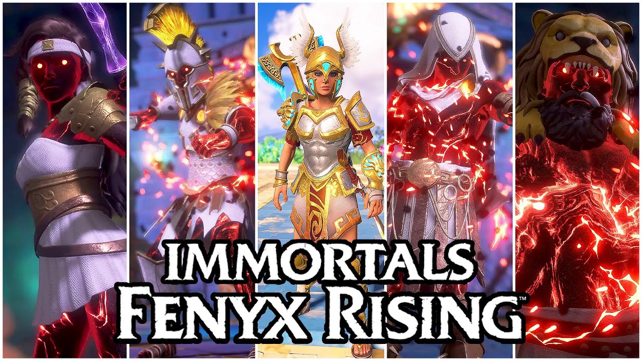 Immortals Fenyx Rising - All Corrupted Heroes Boss Fights & Unlocking Ultimate Armor (4K)