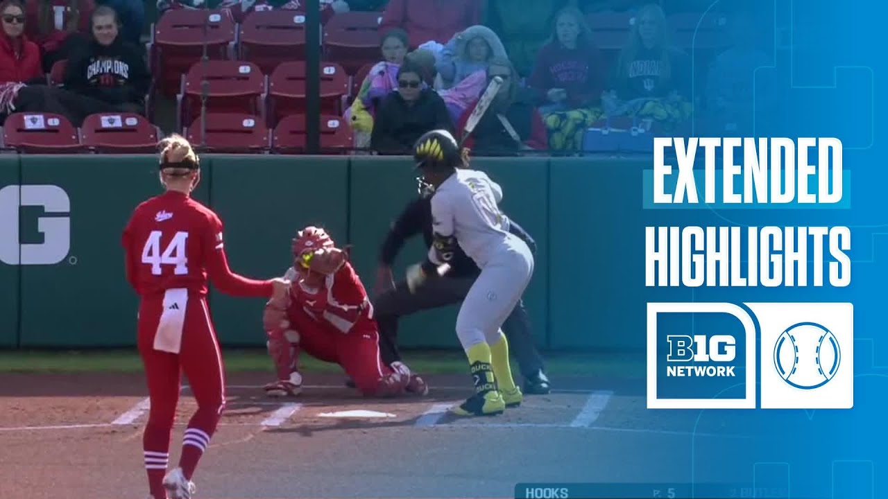 Oregon at Indiana | EXTENDED HIGHLIGHTS | Big Ten Softball | 03/23/2026