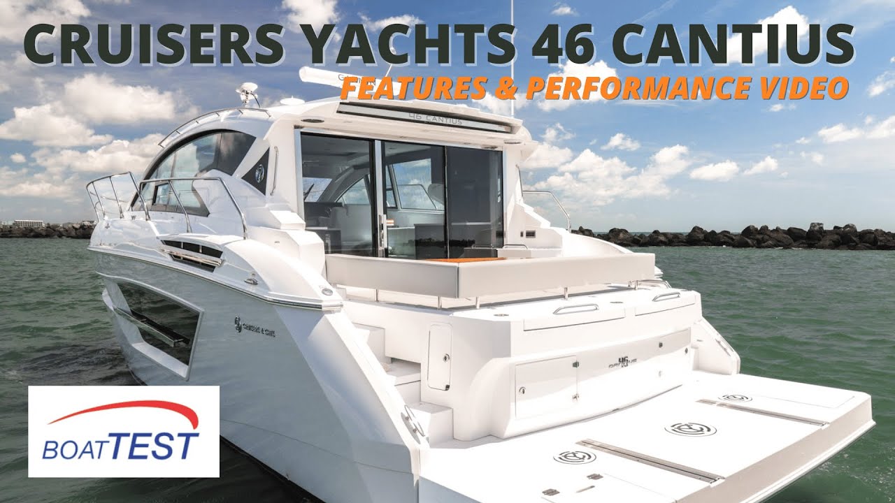 Cruisers Yachts 46 Cantius Features and Performance Vide by BoatTEST
