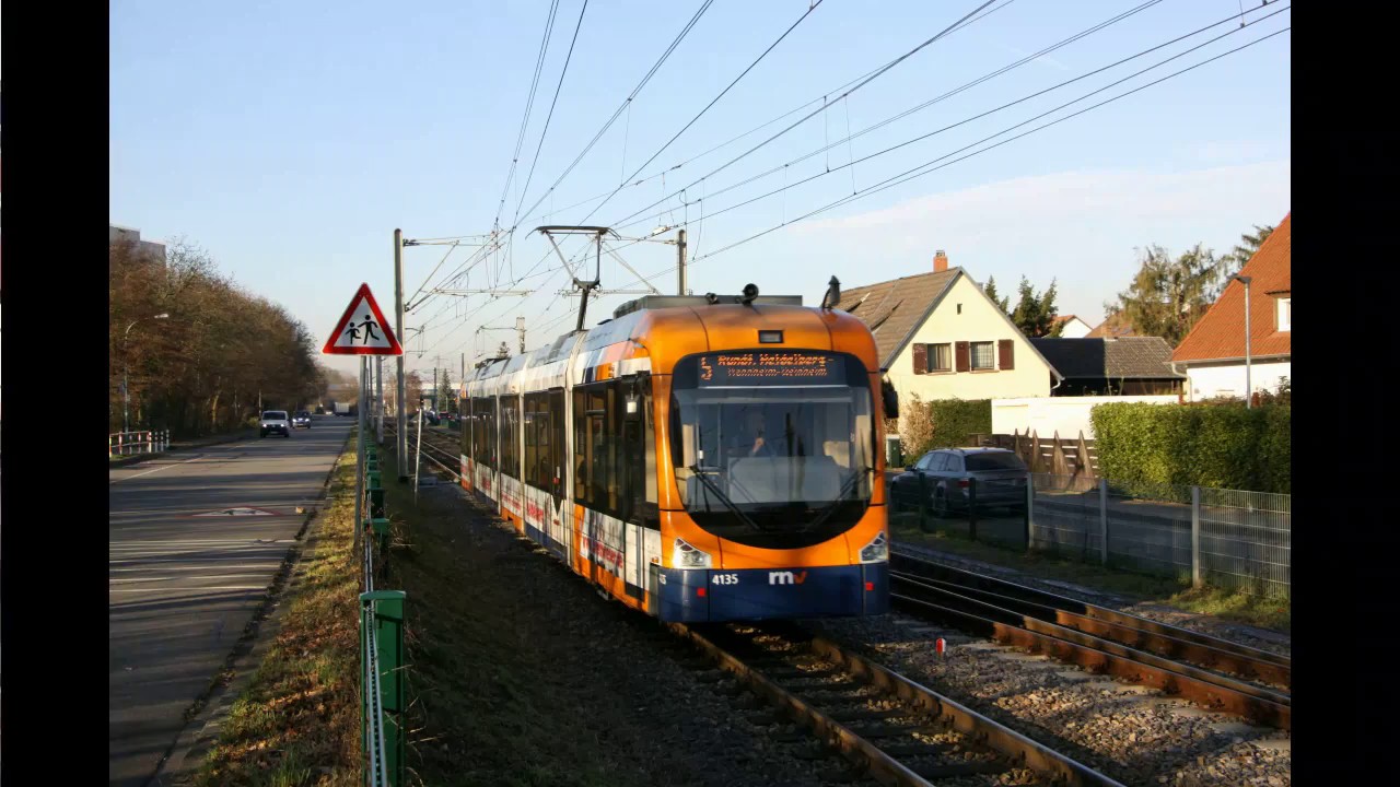 RNV Linie 5 Rundfahrt Mannheim-Heidelberg-Weinheim