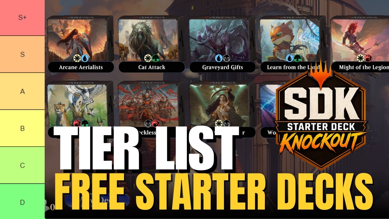 Тир-лист бесплатных стартовых колод MTG Arena (2026) | Рейтинг SDK | Лучшие колоды для новичков
