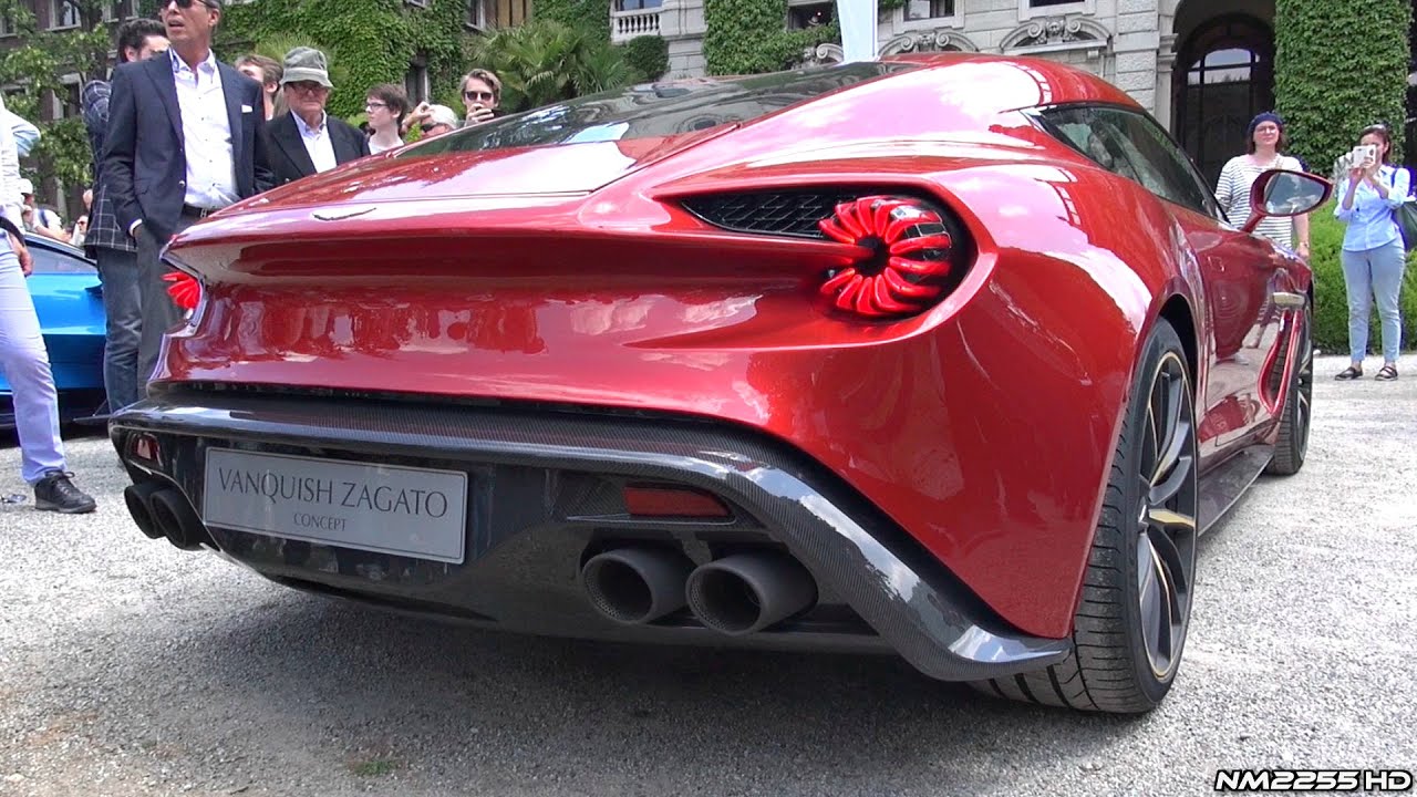 Aston Martin Vanquish Zagato Concept LOUD Sound - Hard Revs & Driving!