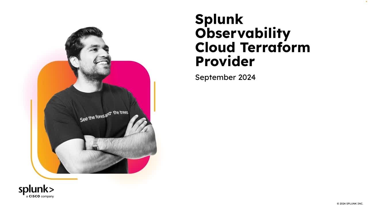 Introduction to The Splunk Terraform Provider | Create a Detector in Splunk Observability Cloud