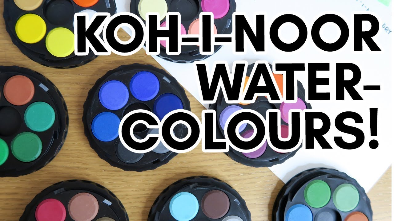 CZECH STATIONERY! Koh-I-Noor watercolours and coloured pencils (with swatches)