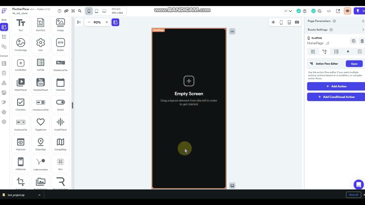 PT 1 Клон TikTok в FlutterFlow