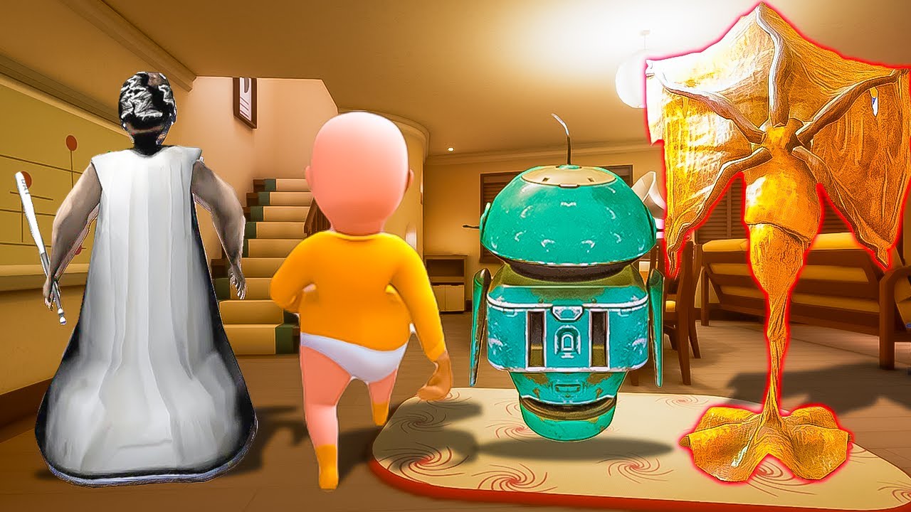 What Happens if we PLAY As EVERYONE ? Granny VS Baby VS Robot VS Snowman?!