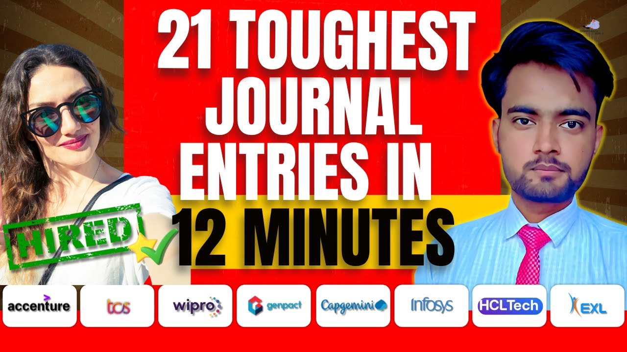 21 Toughest Journal Entries Interview Questions and Answers in 12 Min | @Corporate Wala Ankit Yadav