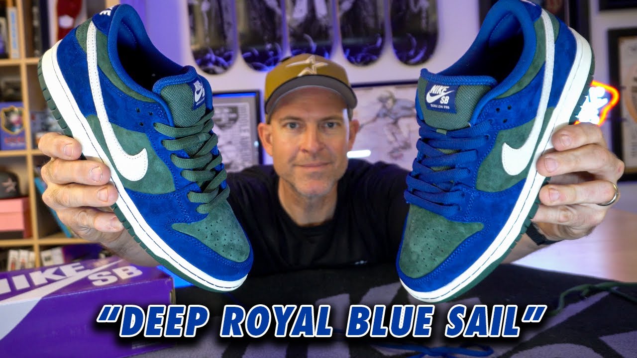 Nike SB Dunk Low Pro Deep Royal Blue Sail HF3704400 | 2024 SHOE REVIEW
