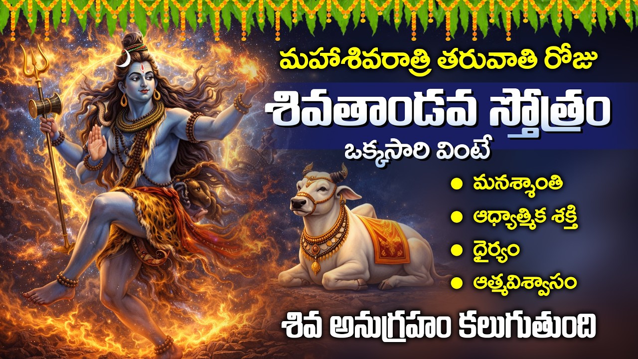 మహా శివరాత్రి తరువాతి రోజు శివతాండవ స్తోత్రం వింటే కోరికలు నెరవేరుతాయి | Shiva Tandava Stotram
