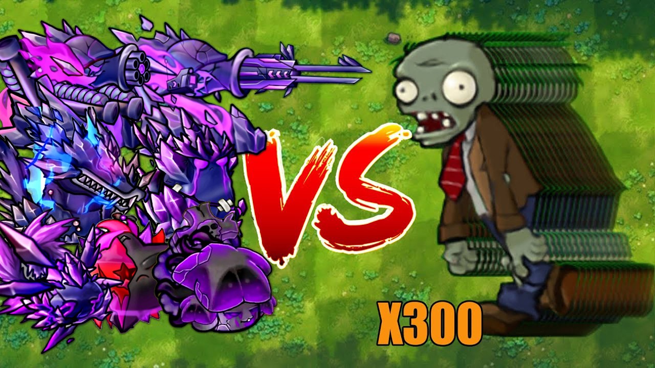 PVZ 1 Fusion 3.4 Challenge!! 1 Plants Fusion VS 30000 Zombies - Who Will Win?