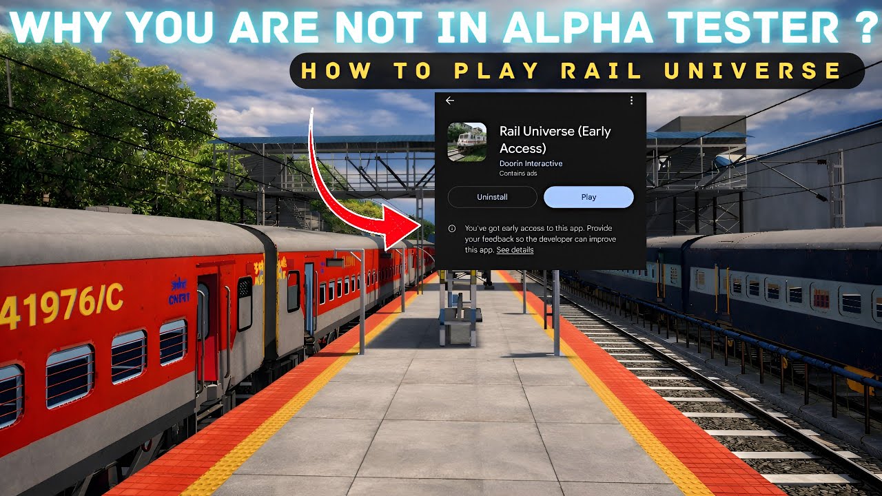 How To Get Alpha Testing OF Rail Universe | When Release It ❓| How To Play In Low Device's!! 