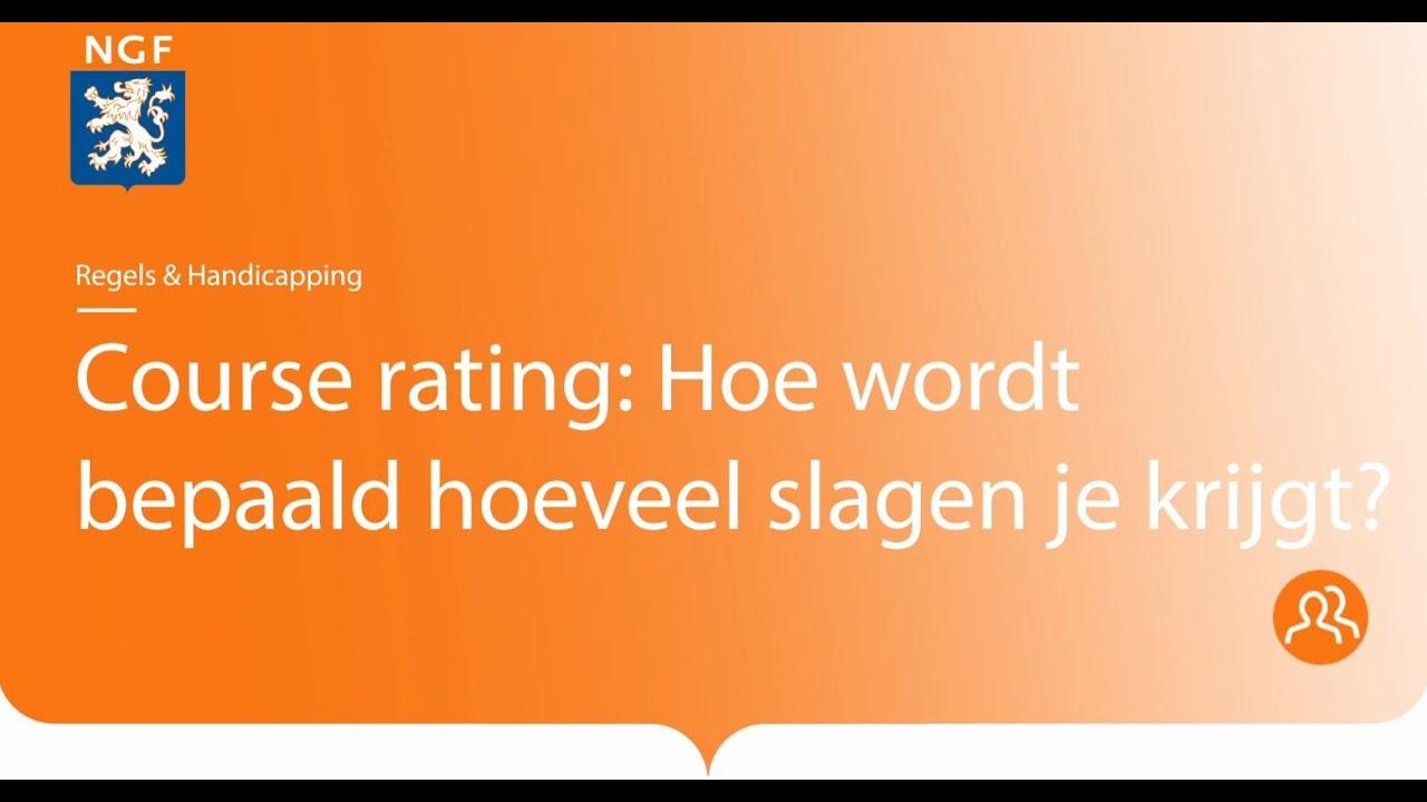 Wegwijs in course rating