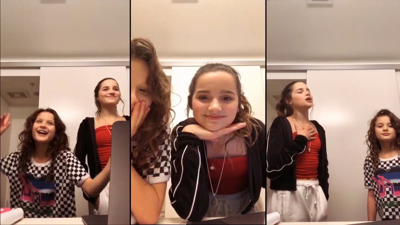 ANNIE LEBLANC AND HAYLEY LEBLANC SINGING ON INSTAGRAM LIVE!