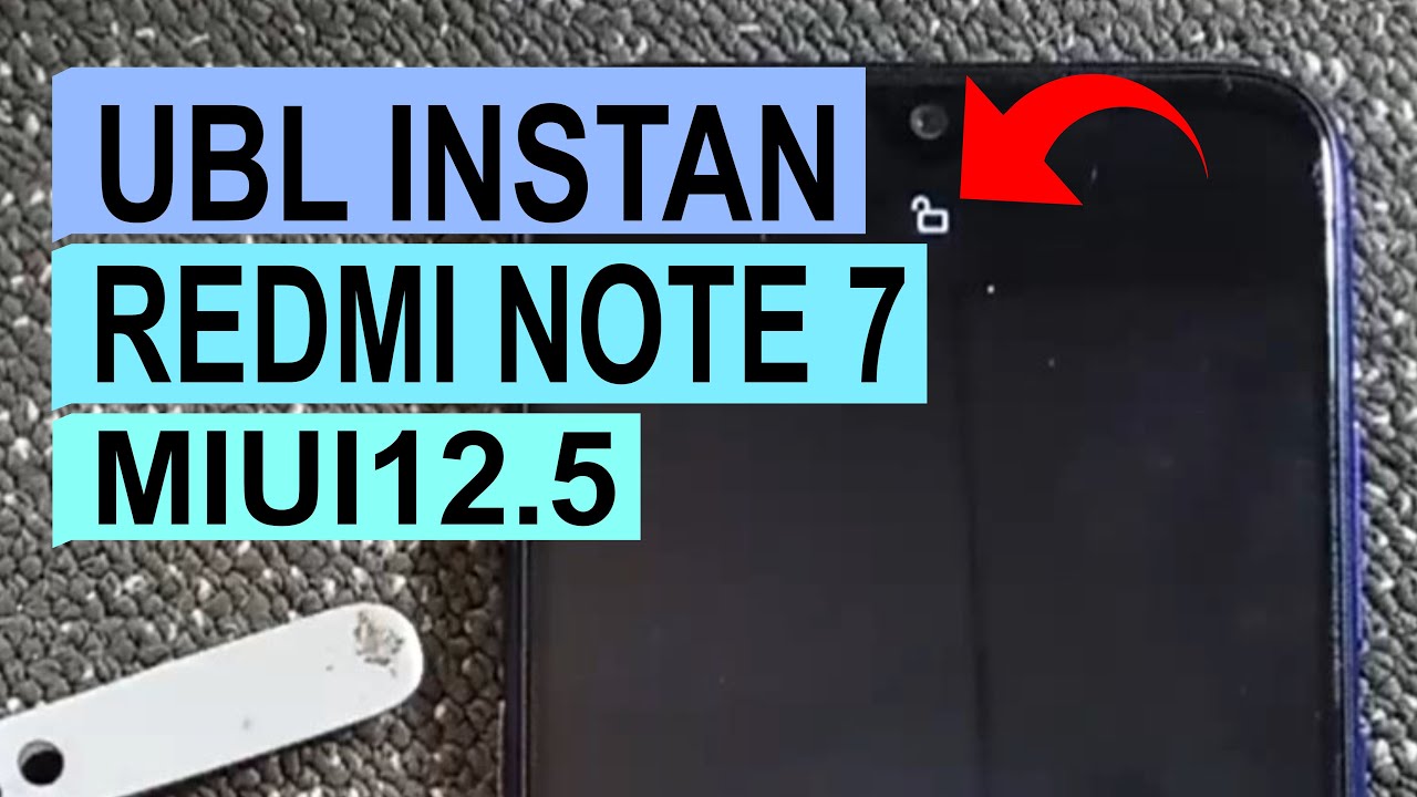 Cara UBL Unlock Bootloader Instan Redmi Not 7 Lavender MIUI 12.5 Tanpa Menunggu