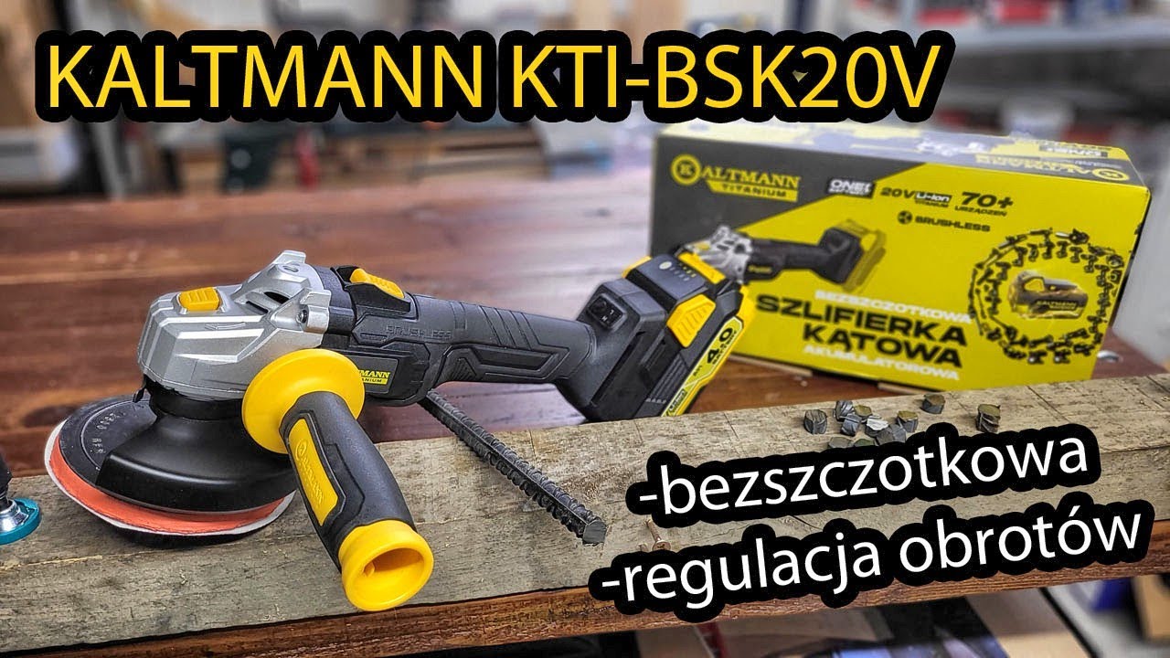 KALTMANN KTI-BSK20V Bezszczotkowa Szlifierka Kątowa z Regulacją Obrotów - TEST