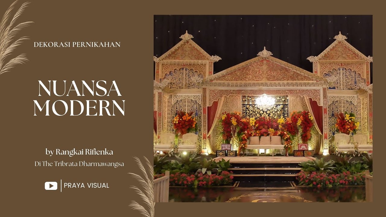 4K Dekorasi Pernikahan di The Tribrata Darmawangsa Jakarta by Rangkai Rifienka  - Cindar & Kemal