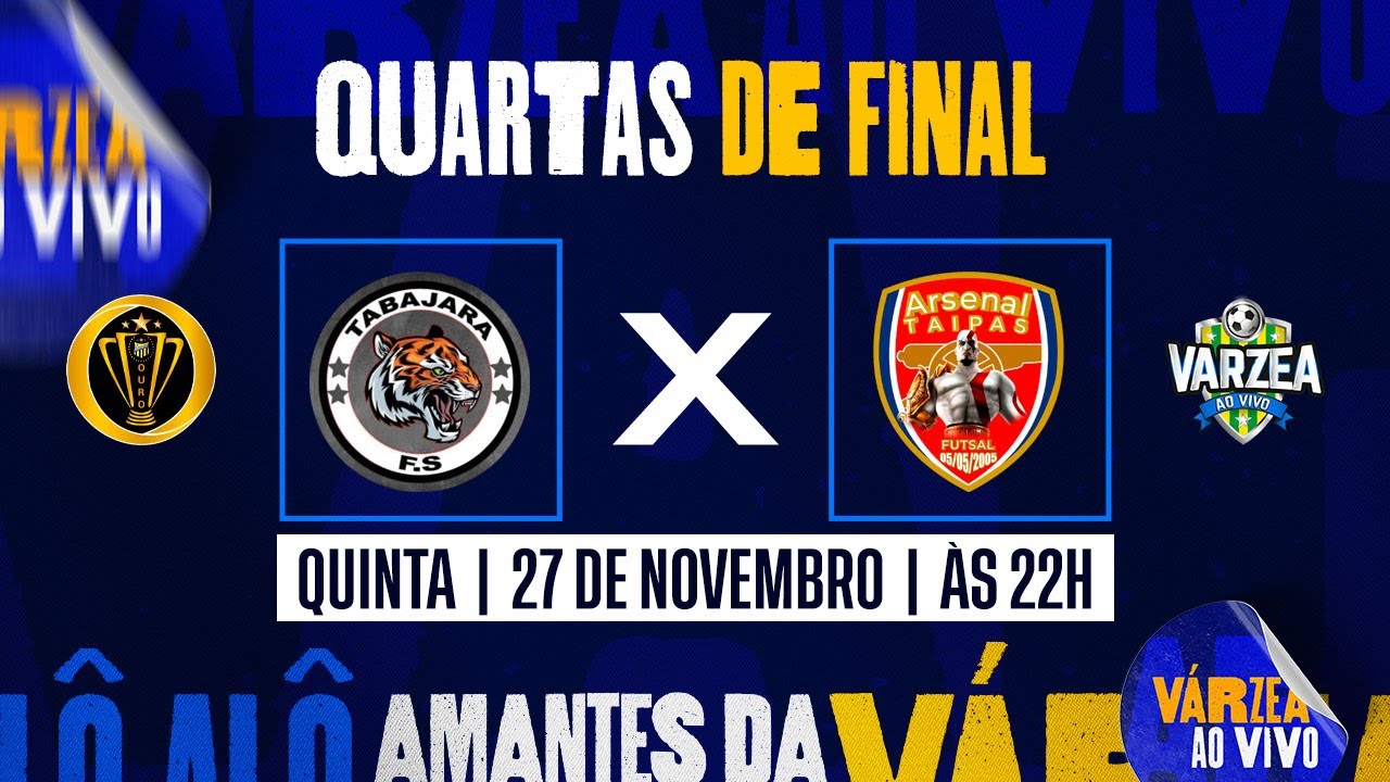 Tabajara FS x Arsenal de Taipas FS | Quartas de Final • Copa Liga Zona Norte 2025 (Ouro)