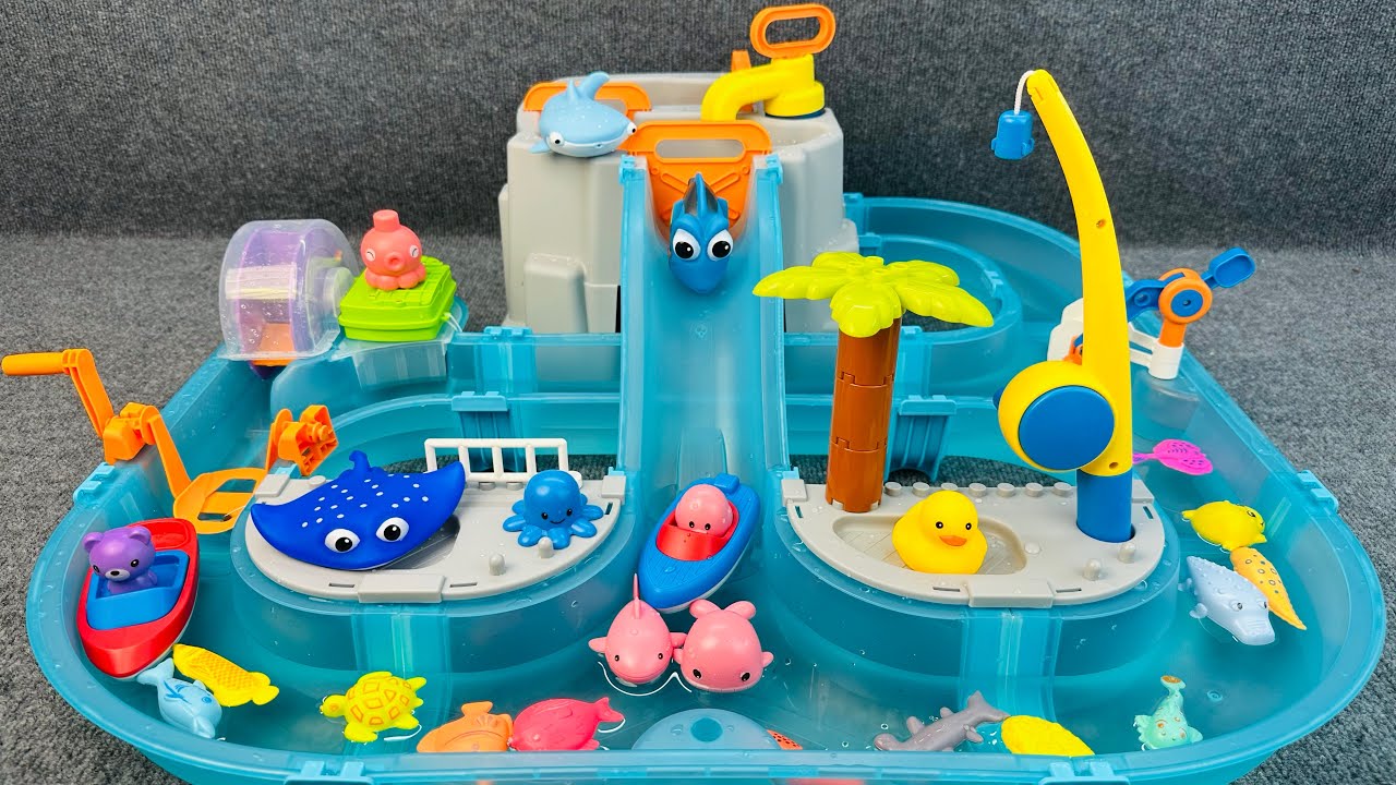 Satisfied Unboxing Experience Super Water Park Toy World Water Surfing Adventure ASMR | Toy Review
