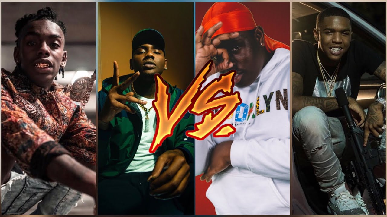 G-Shine Blood Rappers Vs. Eight Trey Gangster Crip Rappers (YNW Melly, Sheff G, PG Ra)
