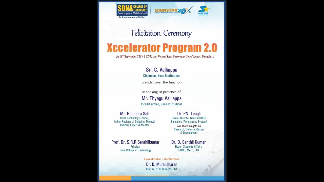 Xccelerator Program 2.0 | Felicitation Ceremony | Live from Sona Towers, Bengaluru
