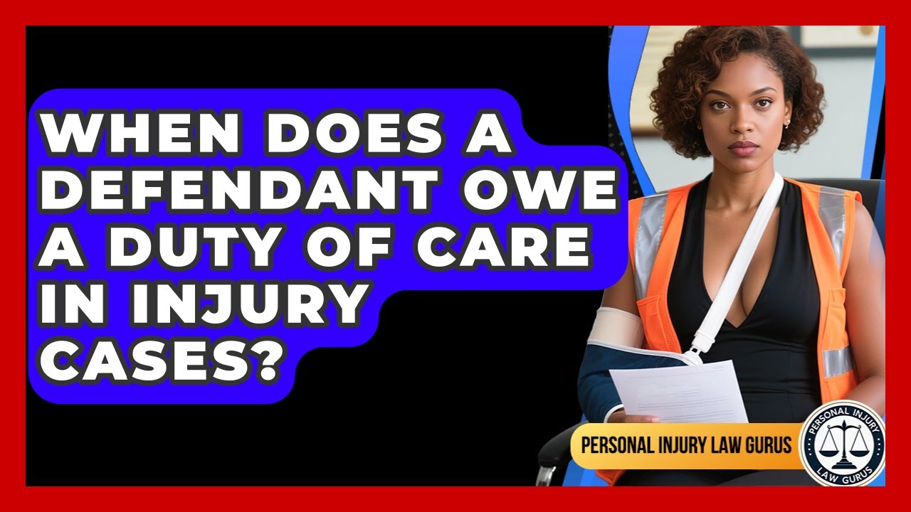 When Does A Defendant Owe A Duty Of Care In Injury Cases? - Personal Injury Law Gurus
